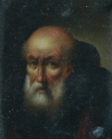 Anonimo Figura Olio su cartoncino, cm. 8,5x6