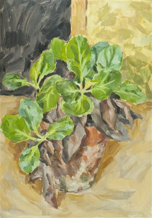 Nelusco Sarti Vaso, 1976 Olio su faesite, cm. 70x50 Firmato in basso a...