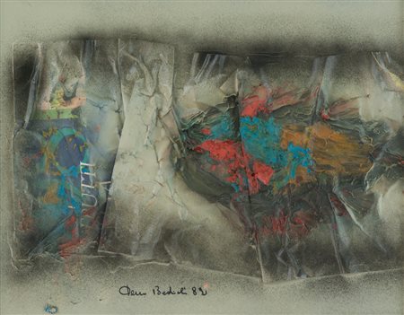 Demo Badioli Senza titolo, 1982 Tecnica mista su cartone, cm. 40x50 Firma e...