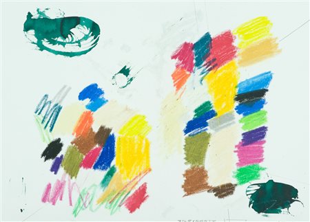 Giuseppe Chiari Senza titolo Tecnica mista su cartoncino, cm. 50x70 Firmato...