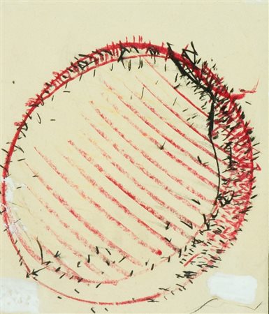 Emilio Scanavino Senza titolo Tecnica mista su carta, cm. 13,5x11,5 Firmato...