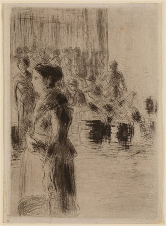 Pissarro Camille - La bonne faisant son marchè, 1888