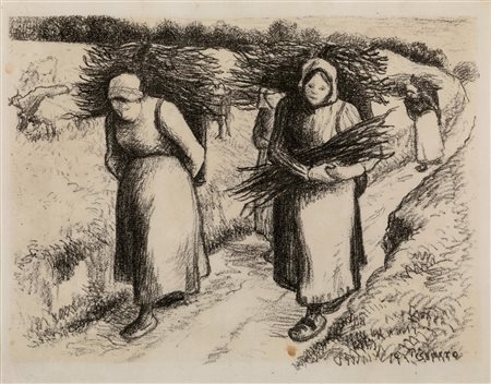 Pissarro Camille - Porteuses de fagots, 1896
