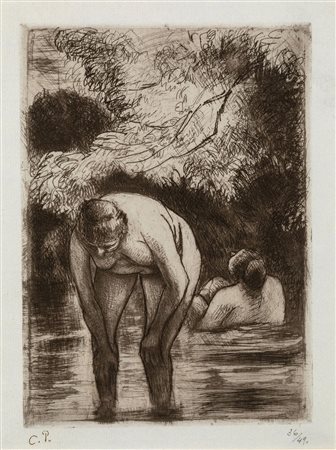 Pissarro Camille - Les deux baigneuses, 1895