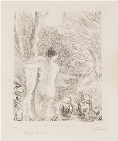 Pissarro Camille - Gardeuse d’oies nue, 1897 ca