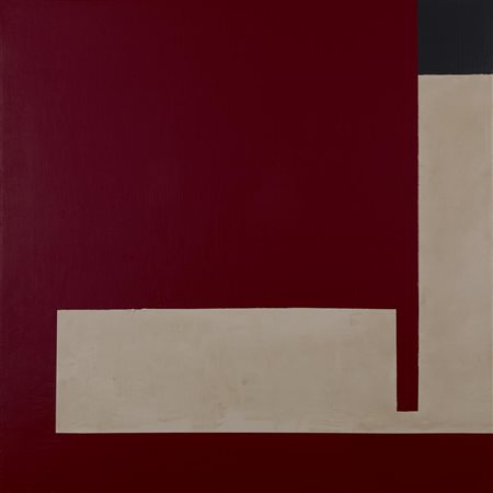 Bruno Munari NEGATIVO POSITIVO acrilico e collage su masonite, cm 40x40 sul...