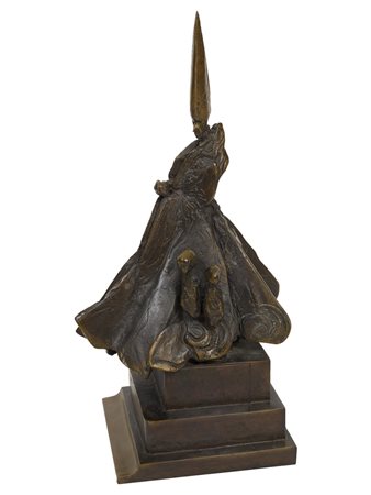 Floriano Bodini PONTEFICE VII bronzo, cm 53x28x20; es. 1/3 firma, data e...