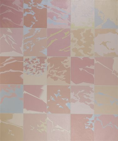 Umberto Buscioni PARETE RIFLESSO olio su tela, cm 120x100 sul retro: firma,...