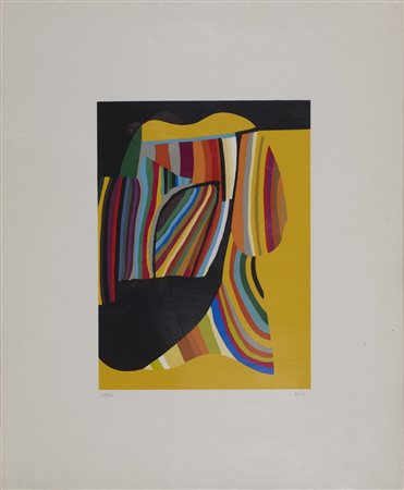 Alberto Burri SERIGRAFIA 1973-1976 serigrafia, cm 24,7x17,8, foglio cm 43x35;...
