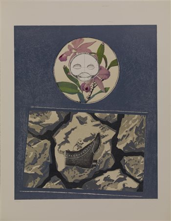Max Ernst DÉCHETS D'ATELIER litografia su papier chiffon, cm 60x46, es....