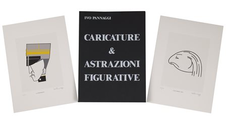 Ivo Pannaggi CARICATURE E ASTRAZIONI FIGURATIVE cartella contenente...