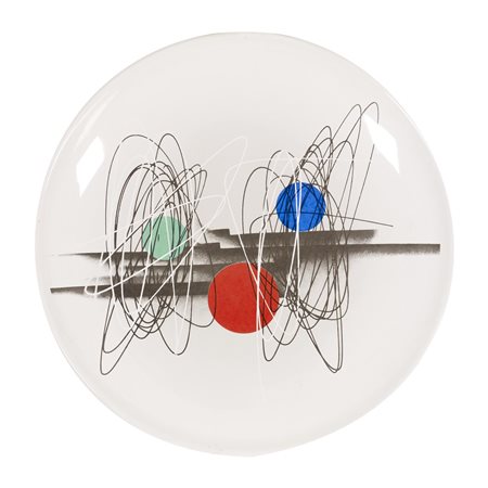 Roberto Crippa SPIRALI 1950 ceramica invetriata, diametro cm 41; es. 14/99...