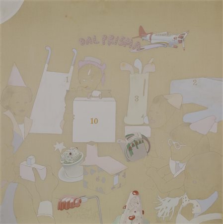 Luca Alinari DAL PRISMA acrilico su tela, cm 80x80 firma e titolo