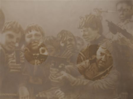 Luca Pancrazzi SENZA TITOLO acrilico su tela, cm 150x200 sul retro: firma e...