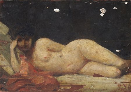ARTISTA DEL XIX SECOLO  Nudo di donna. .