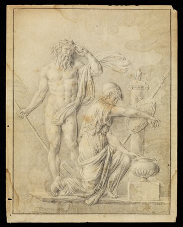 ARTISTA NEOCLASSICO  Poseidone e Atena. .