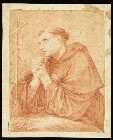 ARTISTA VENETO DEL XVIII SECOLO  San Francesco in preghiera. .