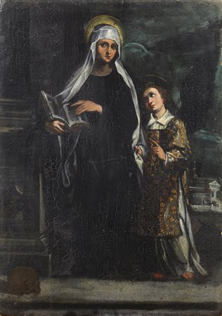 ARTISTA DEL XVI SECOLO  Santa Francesca Romana.