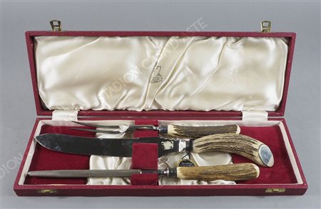 Set da prosciutto composto da 3 pezzi entro astuccio originale.