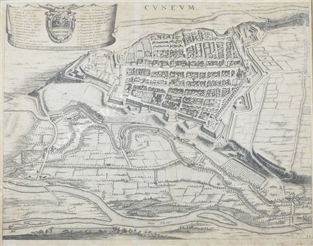 "Cuneum" cm. 50x60 - carta geografica