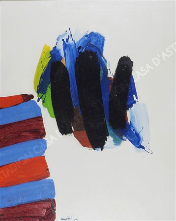 Edo Murtic 1921-2004 "Dubrovnik" (1967) cm. 100x81 - olio su tela Firmato b....