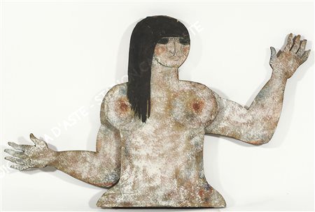 Alice Gombacci Monfalcone 1925 Busto di donna con braccia mobili. Firmata b....