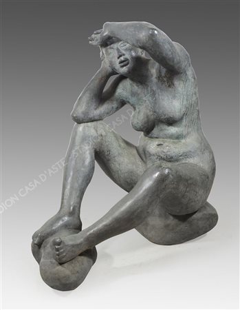 Marcello Mascherini Udine 1906-Trieste 1983 "Donna del fiume" (1943) h. cm....