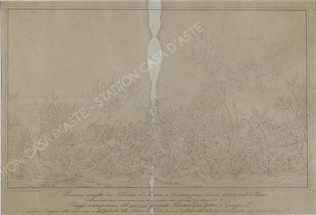 Lorenzo Giuseppe Gatteri Trieste 1829-1884 "I Romani sconfitti dai triestini...