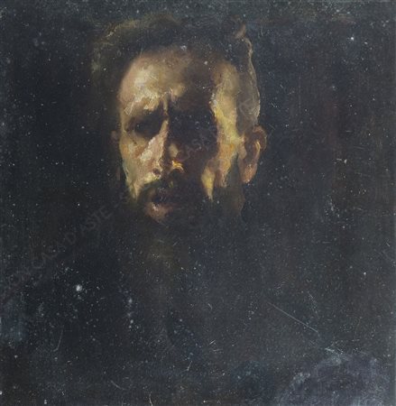 Gino Parin Trieste 1876 Dachau 1944 "Studio per San Paolo" cm. 43x41 - olio...