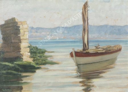 Gianni Roma 1901-1993 Lotto di 2 oli di cm. 25x35 raffiguranti vedute di...