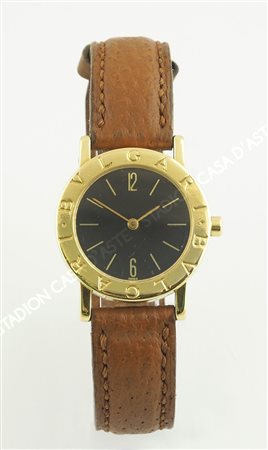 Bvlgari: orologio da polso da donna con cassa rotonda in oro giallo,...