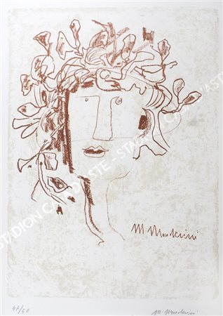 Marcello Mascherini Udine 1906-Trieste 1983 "Fauno" cm. 70x50 - litografia...