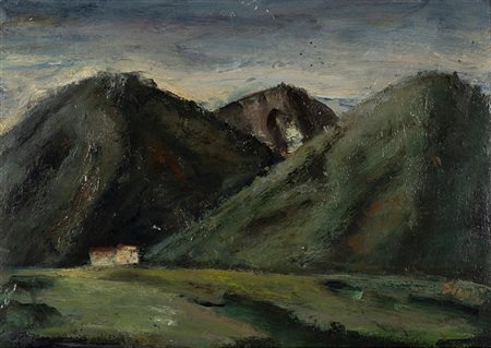 Mario Sironi (Sassari 1885-Milano 1961)  - Montagne, 1940
