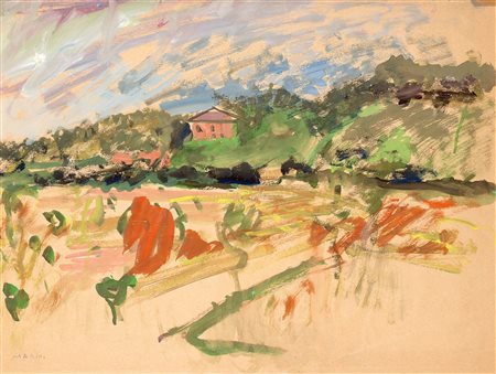 Marino Marini (Pistoia 1901-Viareggio 1980)  - Paesaggio , 30s