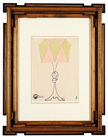 Giacomo Balla (Torino 1871-Roma 1958)  - Progetto per lampada da tavola, 1918/20