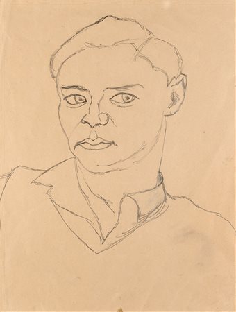 Ottone Rosai (Firenze 1895-Ivrea 1957)  - Ritratto, 1952