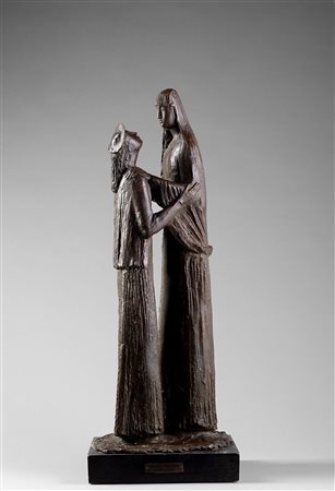 Arturo Martini (Treviso 1889-Milano 1947)  - L'educanda e la Madonna