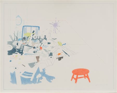 Gianfranco Ferroni (Livorno 1927-Bergamo 2001)  - Oggetti, 1972