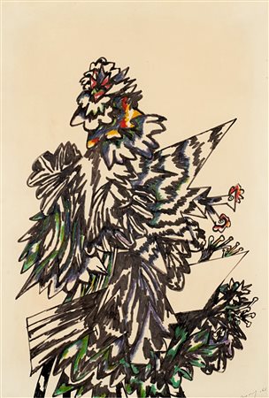 Gianni Dova (Roma 1925-Pisa 1991)  - Désire de soleil, 1965