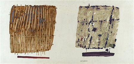 Pietro Consagra (Mazara Del Vallo 1920-Milano 2005)  - Fondo bianco (due immagini), 1964