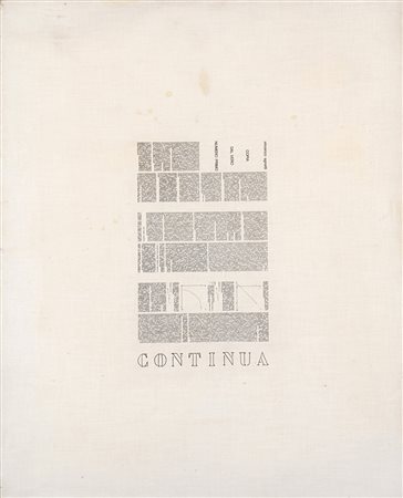 Vincenzo Agnetti (Milano 1926-Milano 1981)  - Continua, 1971