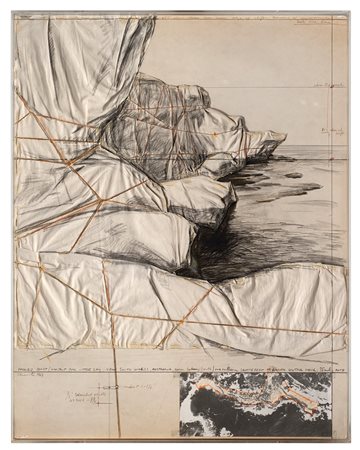 Christo (Gabrovo 1935)  - Packed Coast (Project for Lillte Bay New South Wales Australia), 1969