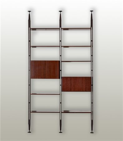 Franco Albini Libreria a due moduli con uno stipo a due ante, uno stipo a ribalt