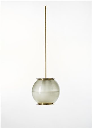 Ignazio Gardella Lampada da sospensione modello "LS4". Produzione Azucena, Milan