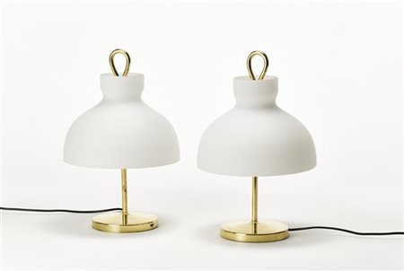 Ignazio Gardella Coppia di lampade da tavolo modello "LT4 Arenzano piccola". Pro