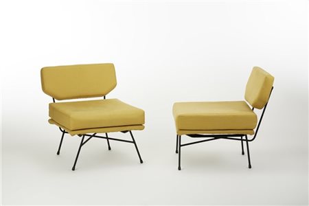 BBPR (Barbiano di Belgiojoso, Peressutti, Rogers) Coppia di poltrone modello "El