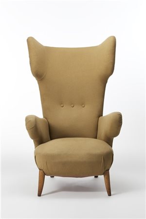 Ottorino Aloisio Poltrona bergère. Produzione Colli, Torino, 1957ca. Struttura i