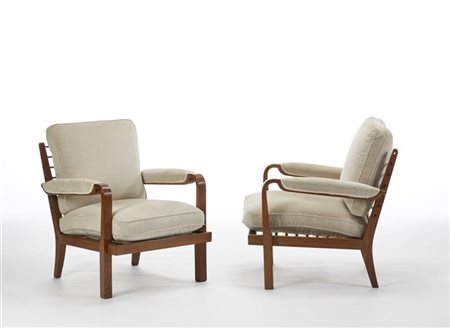 Piero Bottoni Coppia di poltrone. Esecuzione Meroni e Fossati, Lissone, 1935ca.