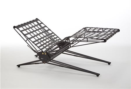 Osvaldo Borsani Letto sommier snodabile ed alzabile modello "L77". Produzione Te