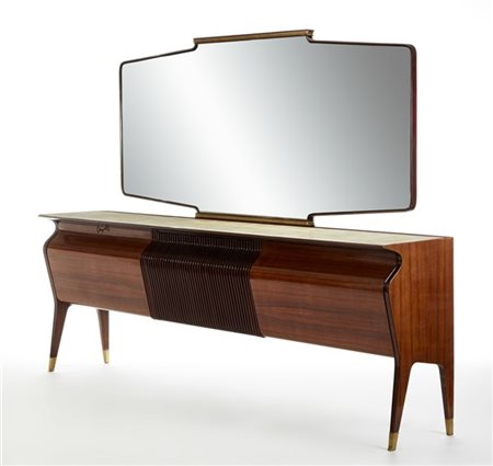 Osvaldo Borsani Buffet con specchiera. Esecuzione Arredamento Borsani, Varedo, a